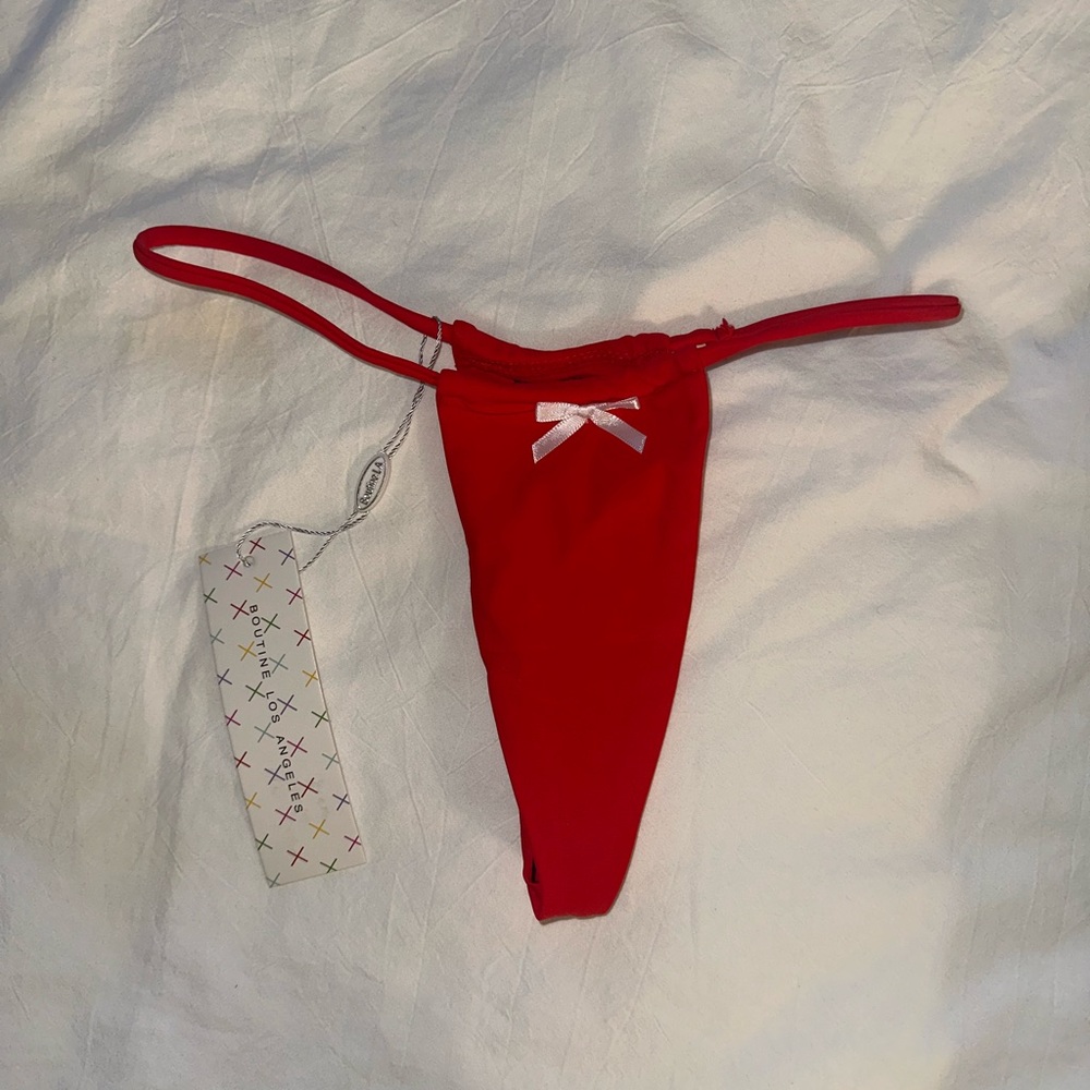 NWT Boutine LA Rose Red Slender Bottoms Size Small